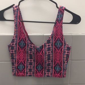 Patterned crop top